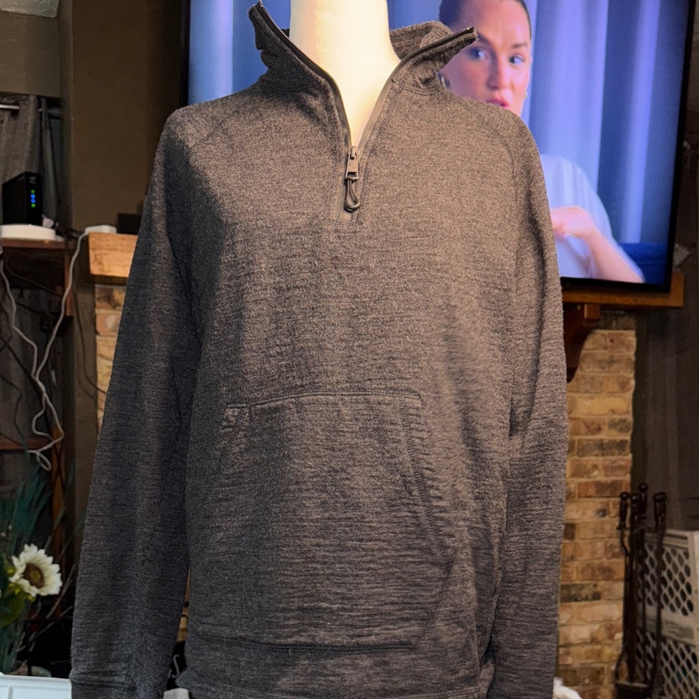 UGG Men's Dark Gray Zip-Up Sweater